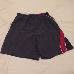 Speedo Swim Trunks! Very good. Grey, Red, White Lg